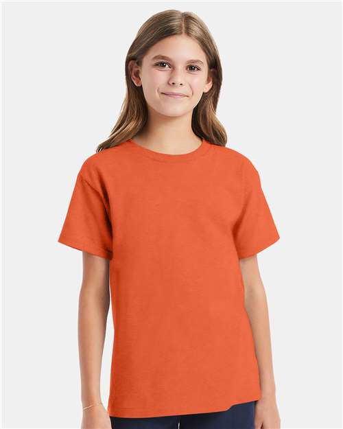 Youth Essential-T T-Shirt - OnModelFront - B31500113 - Texas Orange