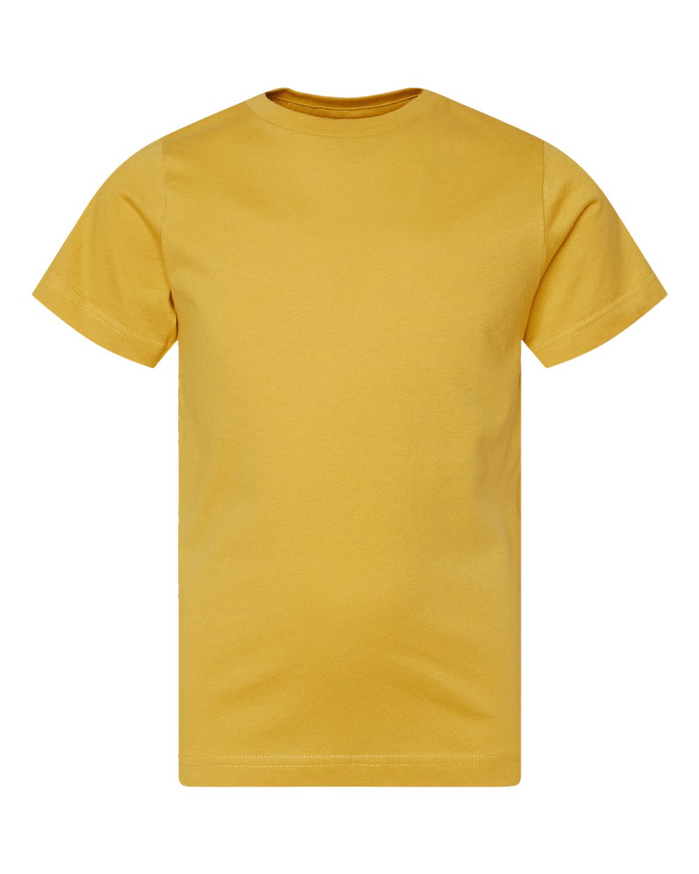 Youth Fine Jersey Tee - Front - B38038102 - Mustard