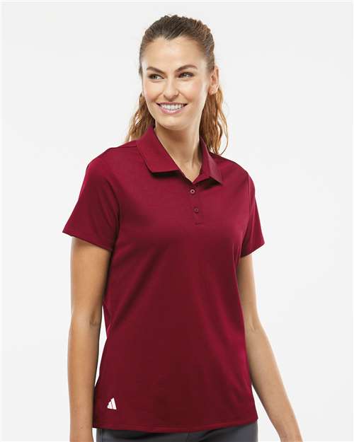Women's Performance Piqué Polo - OnModelFront - B08053532 - Collegiate Burgundy