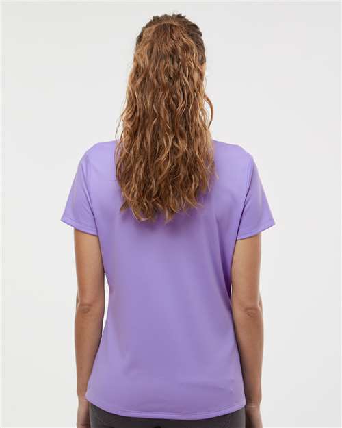 Women's Performance Piqué Polo - OnModelBack - B08053102 - Light Flash Purple
