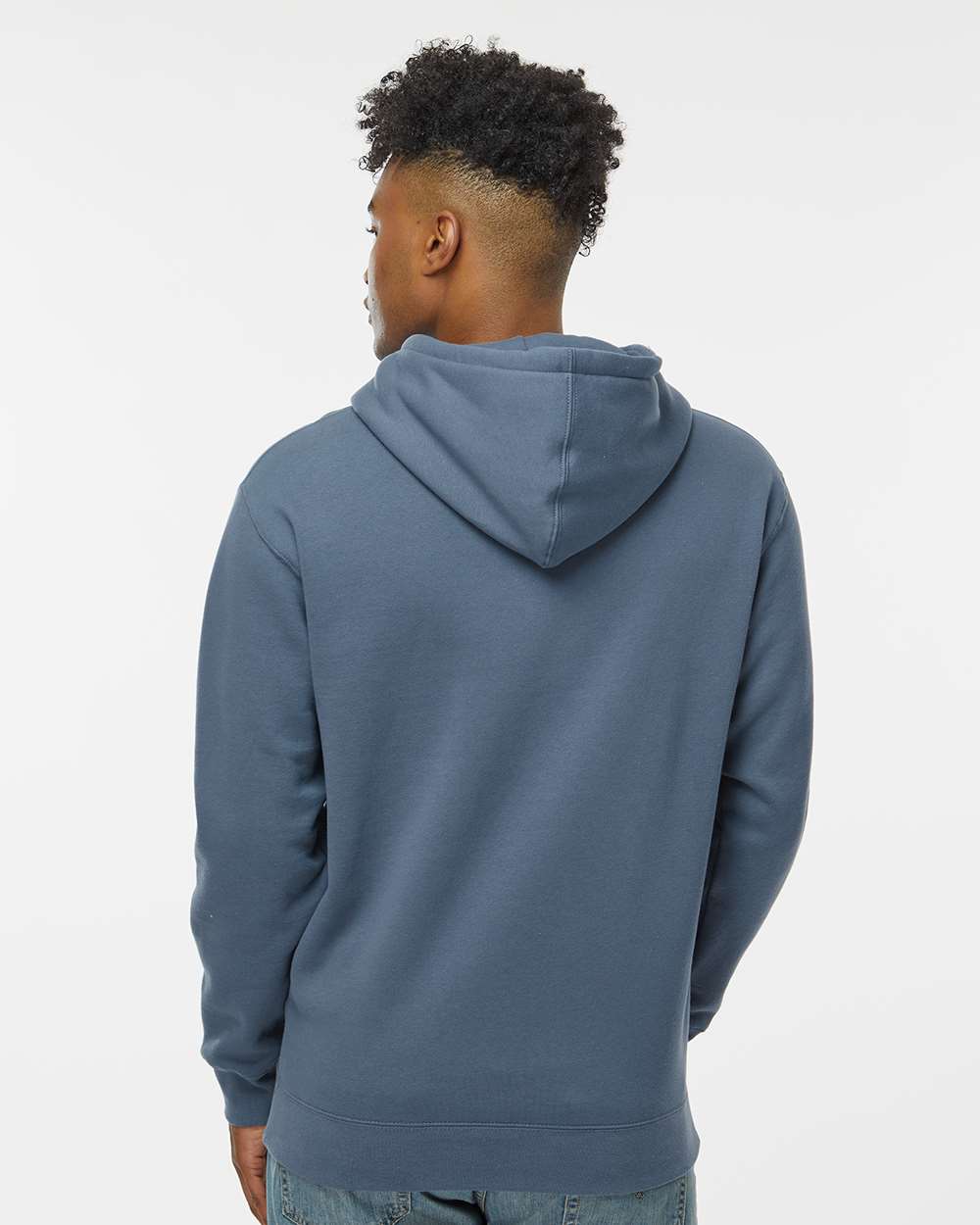Heavyweight Hooded Sweatshirt - OnModelBack - B22276442 - Storm Blue