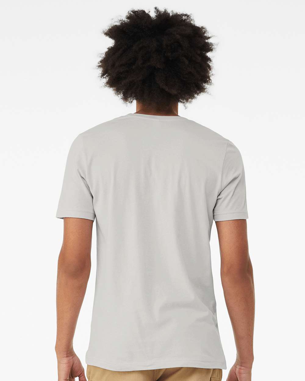 Triblend Tee - OnModelBack - B84706372 - Solid Silver Triblend