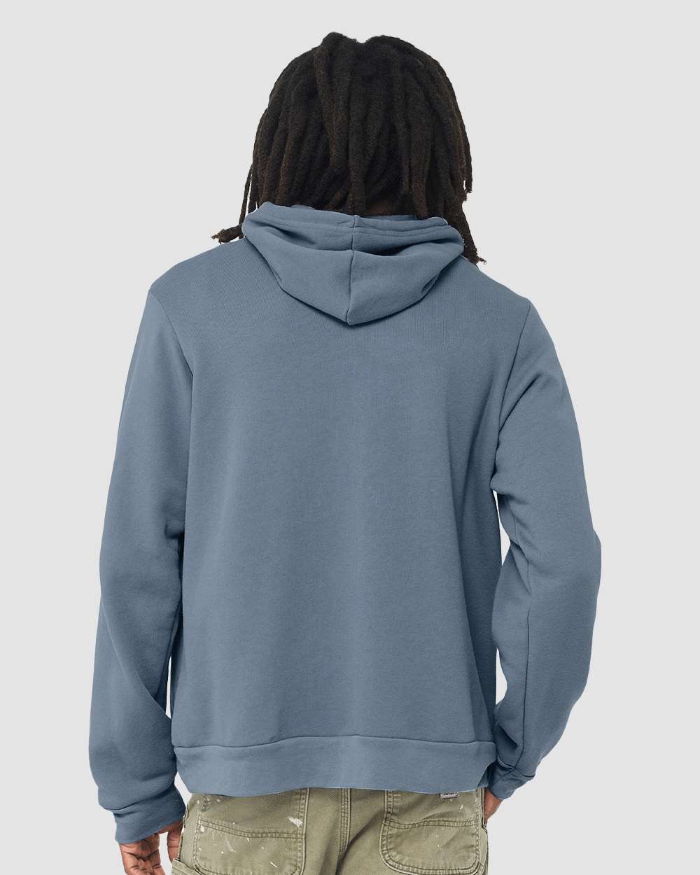 Sponge Fleece Hoodie - OnModelBack - B86306272 - Steel Blue