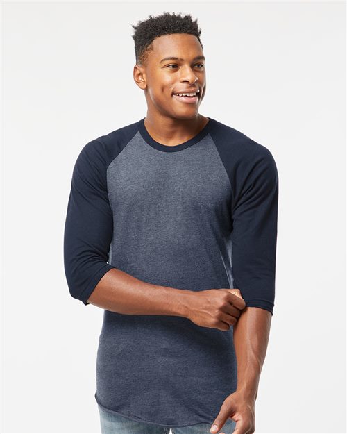 Unisex Fine Jersey Raglan T-Shirt - styleImage