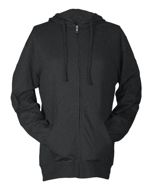 Beach Full-Zip Hooded Long Sleeve T-Shirt - styleImage