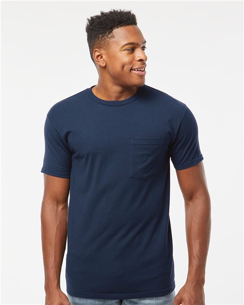 Unisex Heavyweight Jersey Pocket T-Shirt - styleImage