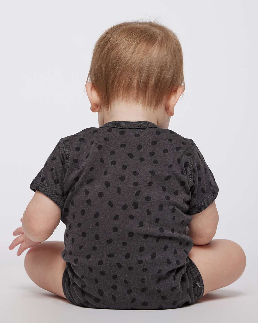 Infant Fine Jersey Bodysuit - OnModelBack - B33438491 - Slate Spot