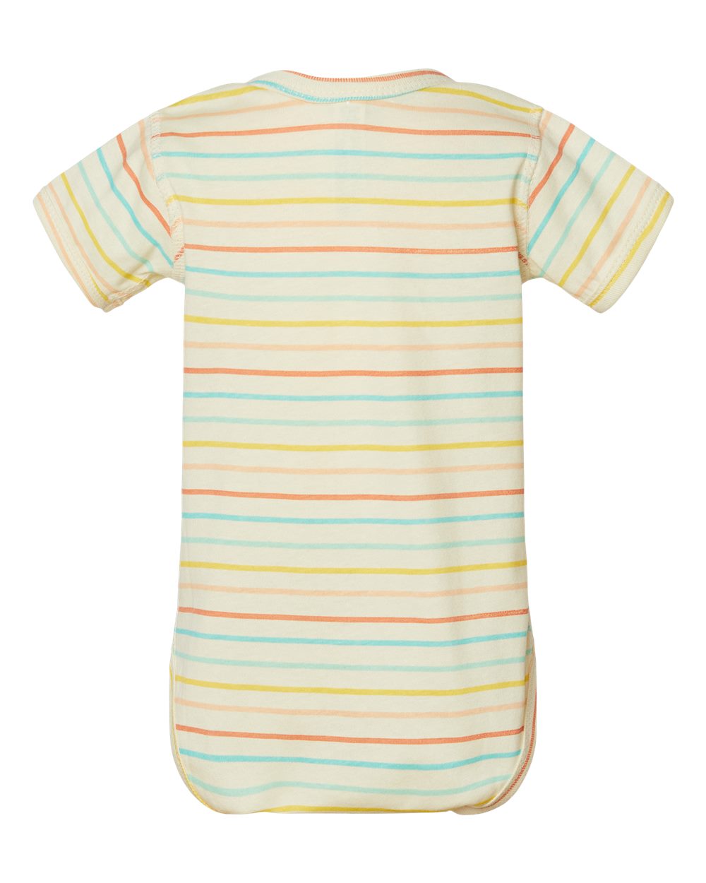Infant Fine Jersey Bodysuit - Back - B33438051 - Sunkissed Stripe