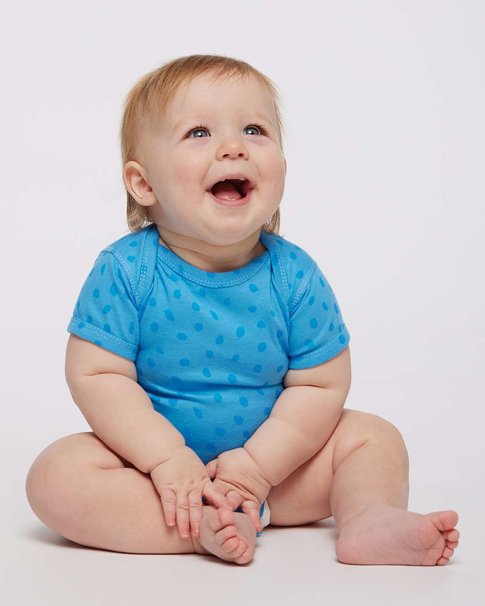 Infant Fine Jersey Bodysuit - OnModelFront - B33438341 - Tradewind Spot