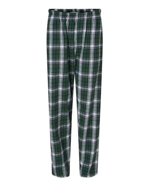 Men's Harley Flannel Pants - Front - B13203921 - Green/ White Plaid
