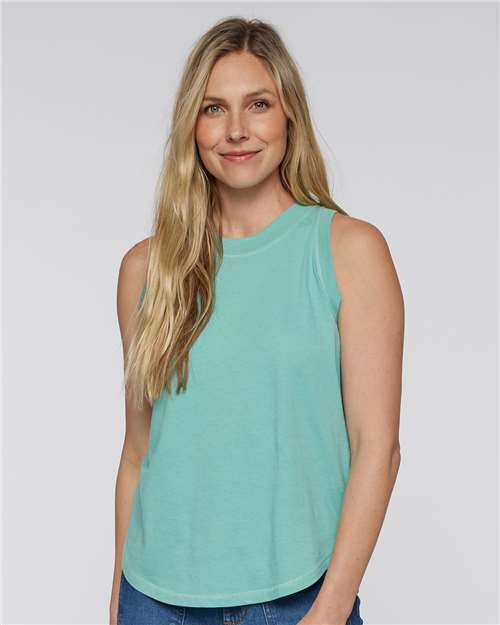 Women's Relaxed Fine Jersey Tank - OnModelFront - B07938814 - Saltwater
