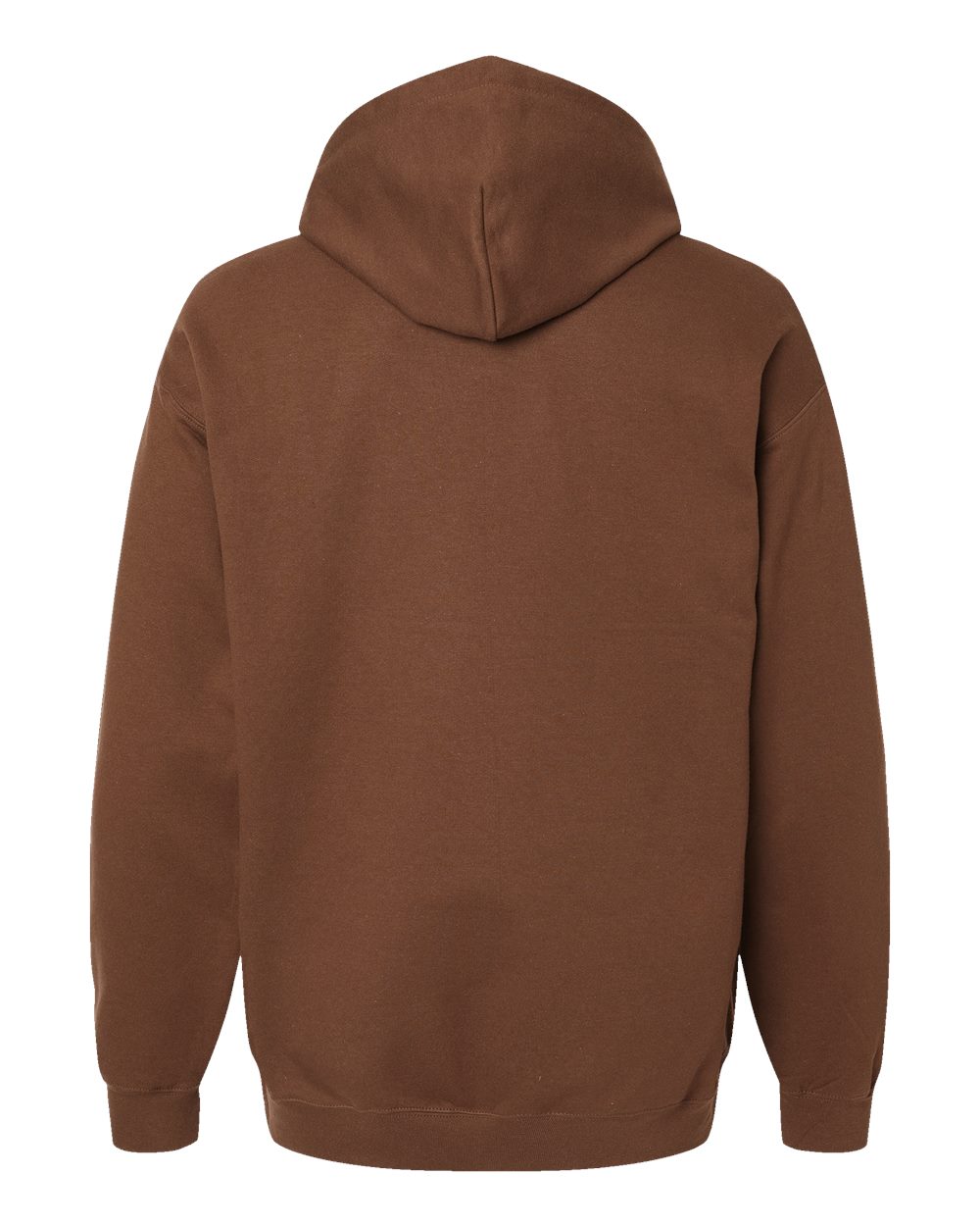 Softstyle® Midweight Hooded Sweatshirt - Back - B24160603 - Cocoa
