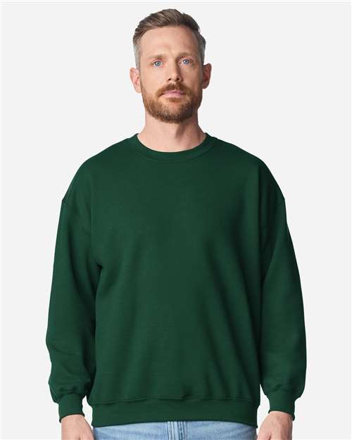 Unisex Heavy Blend™ Crewneck Sweatshirt - OnModelFront - B21060823 - Fan Dark Green