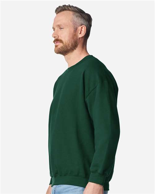 Unisex Heavy Blend™ Crewneck Sweatshirt - OnModelSide - B21060823 - Fan Dark Green