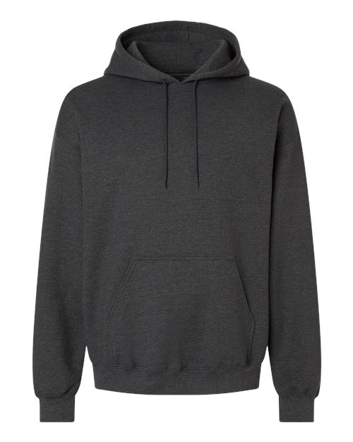 Unisex Heavy Blend™ Hooded Sweatshirt - Front - B22060443 - Fan Charcoal Heather