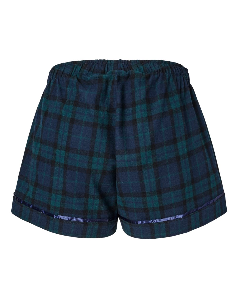 Women's Flannel Shorts - Back - B14403612 - Scottish Tartan