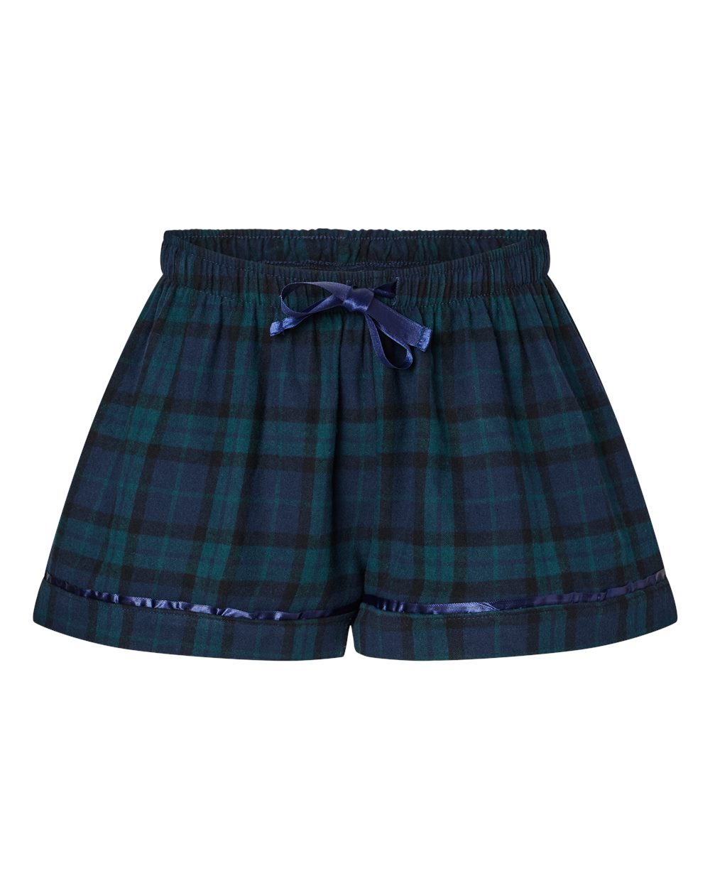 Women's Flannel Shorts - Front - B14403612 - Scottish Tartan