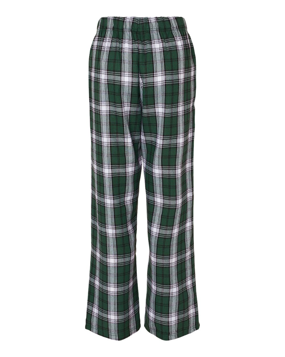 Youth Flannel Pants - Back - B20603923 - Green/ White