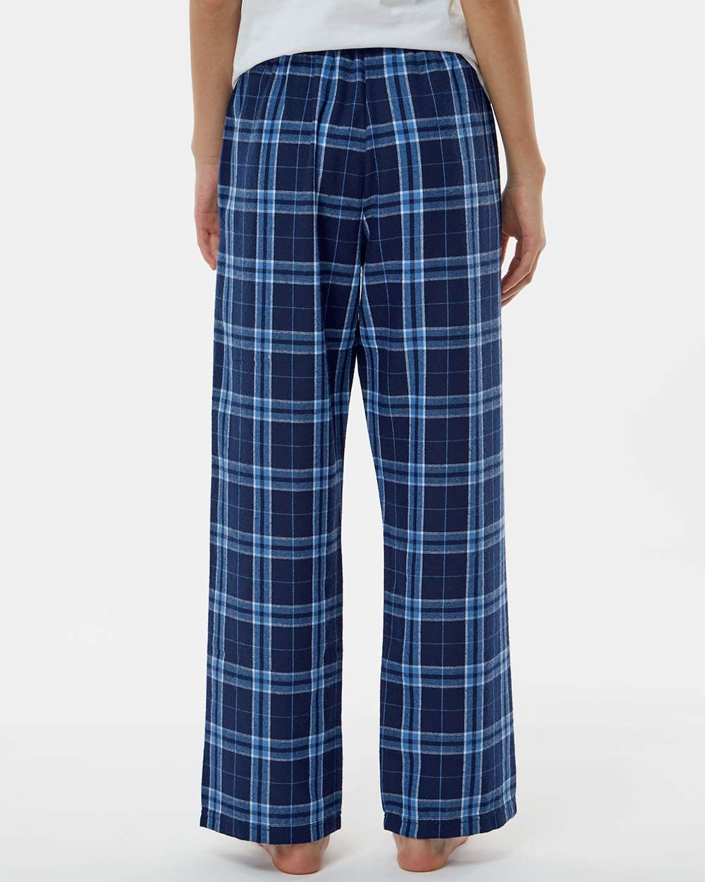 Youth Flannel Pants - OnModelBack - B20603133 - Navy/ Columbia