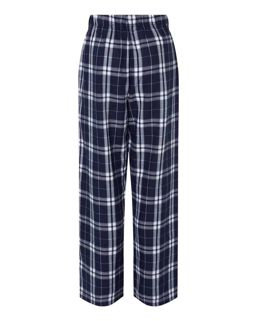 Youth Flannel Pants - Back - B20603653 - Navy/ Silver