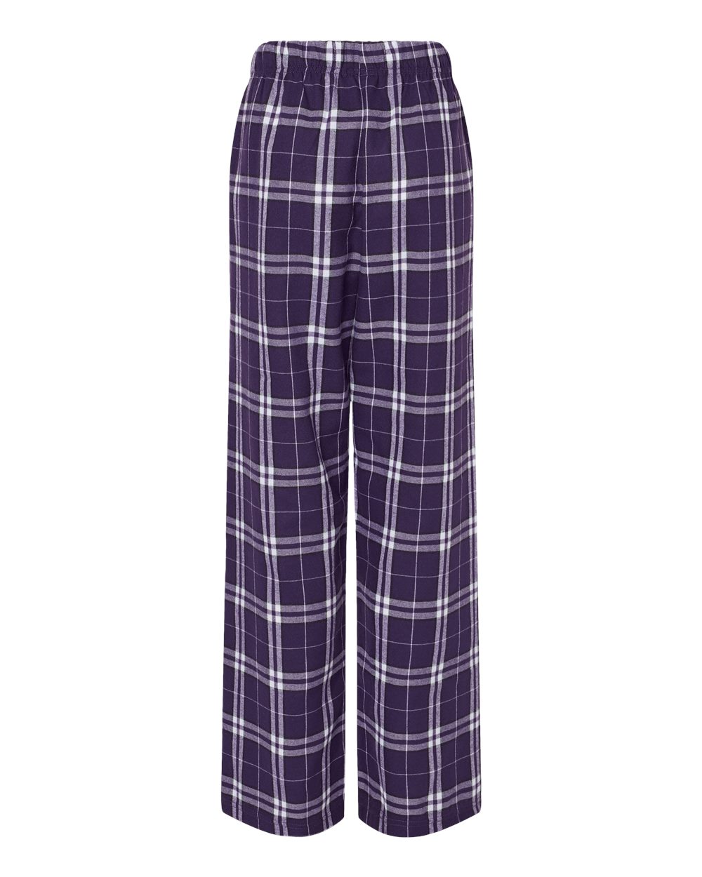 Youth Flannel Pants - Back - B20603153 - Purple/ White