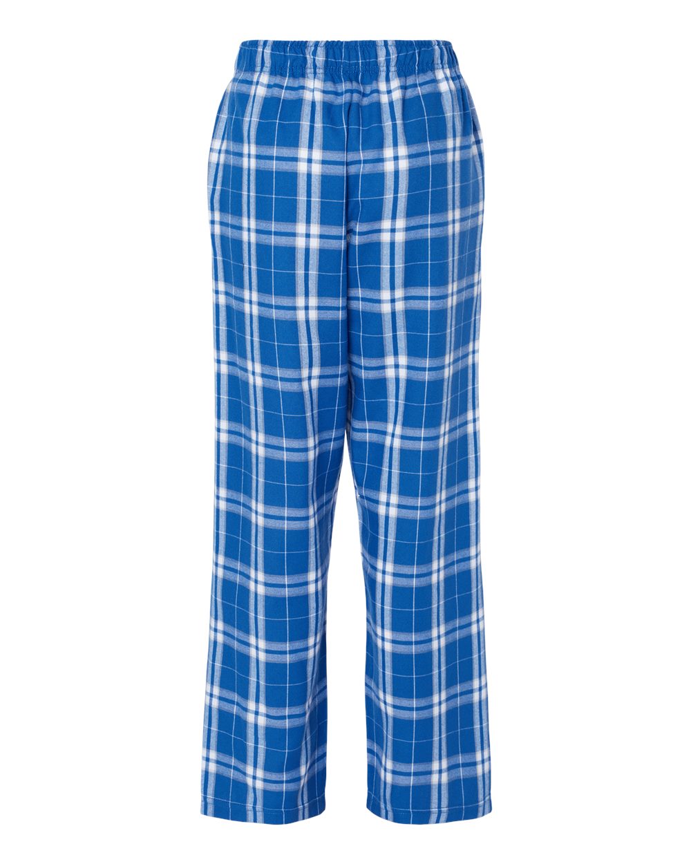 Youth Flannel Pants - Back - B20603213 - Royal/ Silver