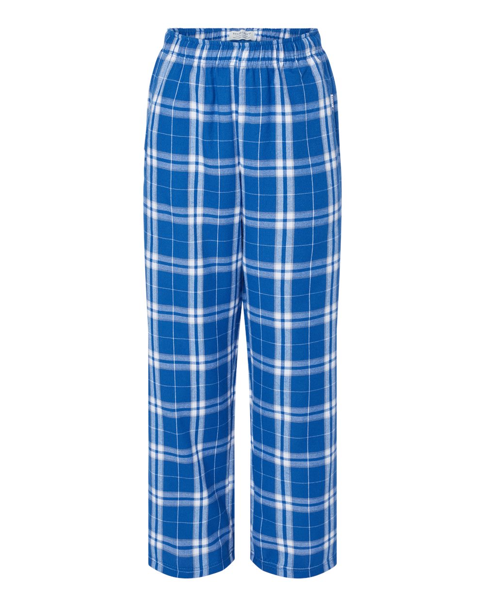 Youth Flannel Pants - Front - B20603213 - Royal/ Silver