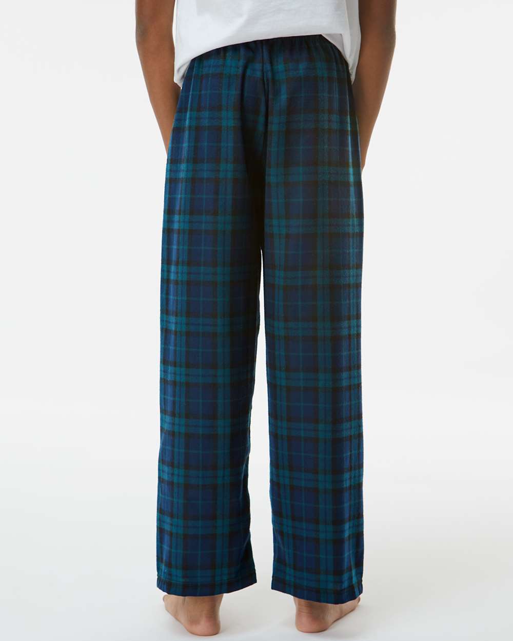 Youth Flannel Pants - OnModelBack - B20603393 - Scottish Tartan