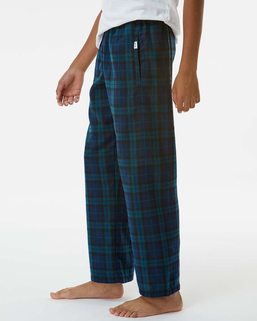 Youth Flannel Pants - OnModelSide - B20603393 - Scottish Tartan