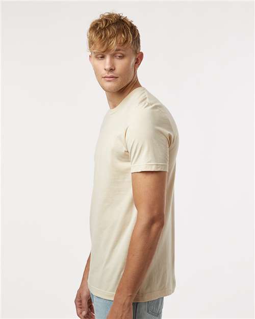 Combed Cotton T-Shirt - OnModelSide - B13659249 - Cream