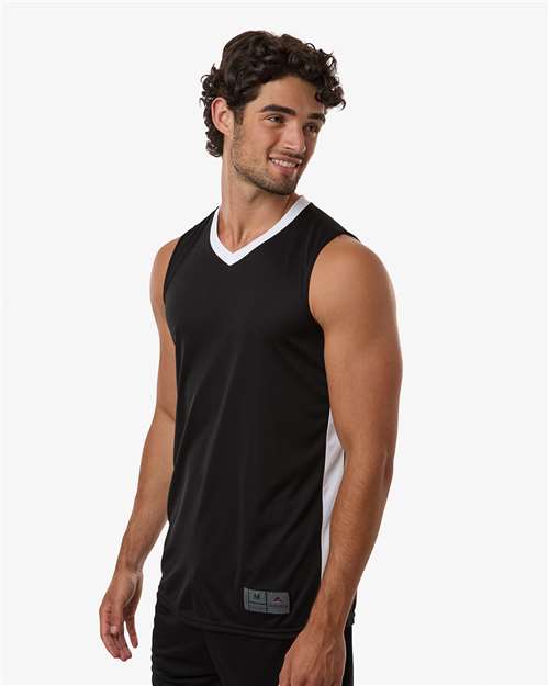 Men's Match-Up Basketball Jersey - OnModelSide - B31034503 - Black/ White