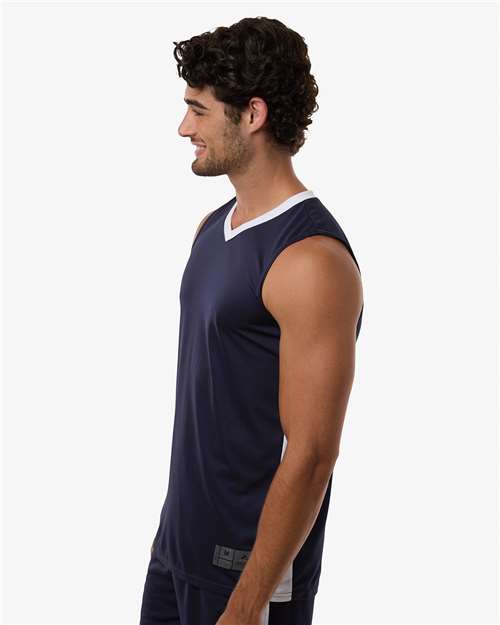 Men's Match-Up Basketball Jersey - OnModelSide - B31034653 - Navy/ White