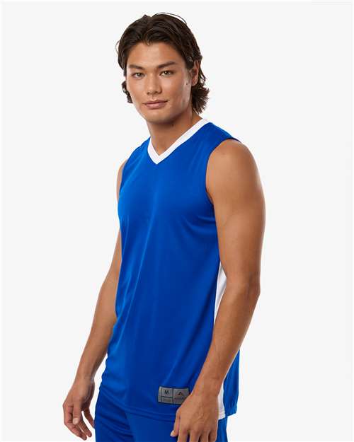 Men's Match-Up Basketball Jersey - OnModelSide - B31034753 - Royal/ White