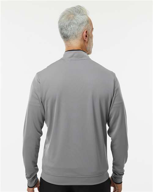 Men's Performance Lightweight Quarter-Zip Pullover - OnModelBack - B56553098 - Grey Three/ Black