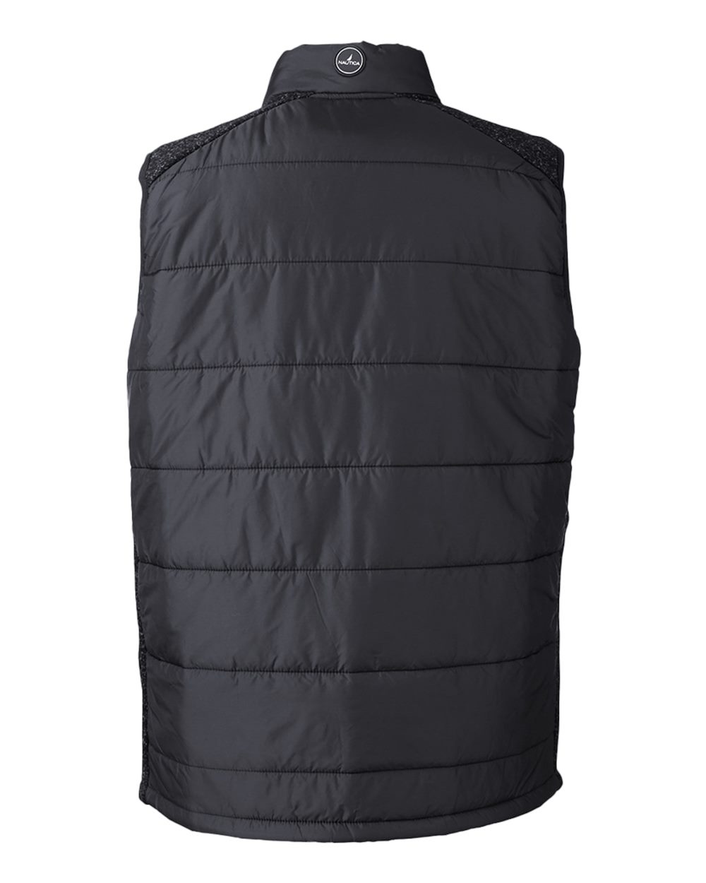 Men's Harbor Puffer Vest - Back - B15528504 - Black/ Black Heather