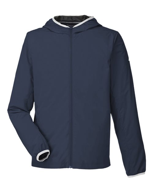 Men's Stillwater Hooded Windbreaker - Front - B15728657 - Navy