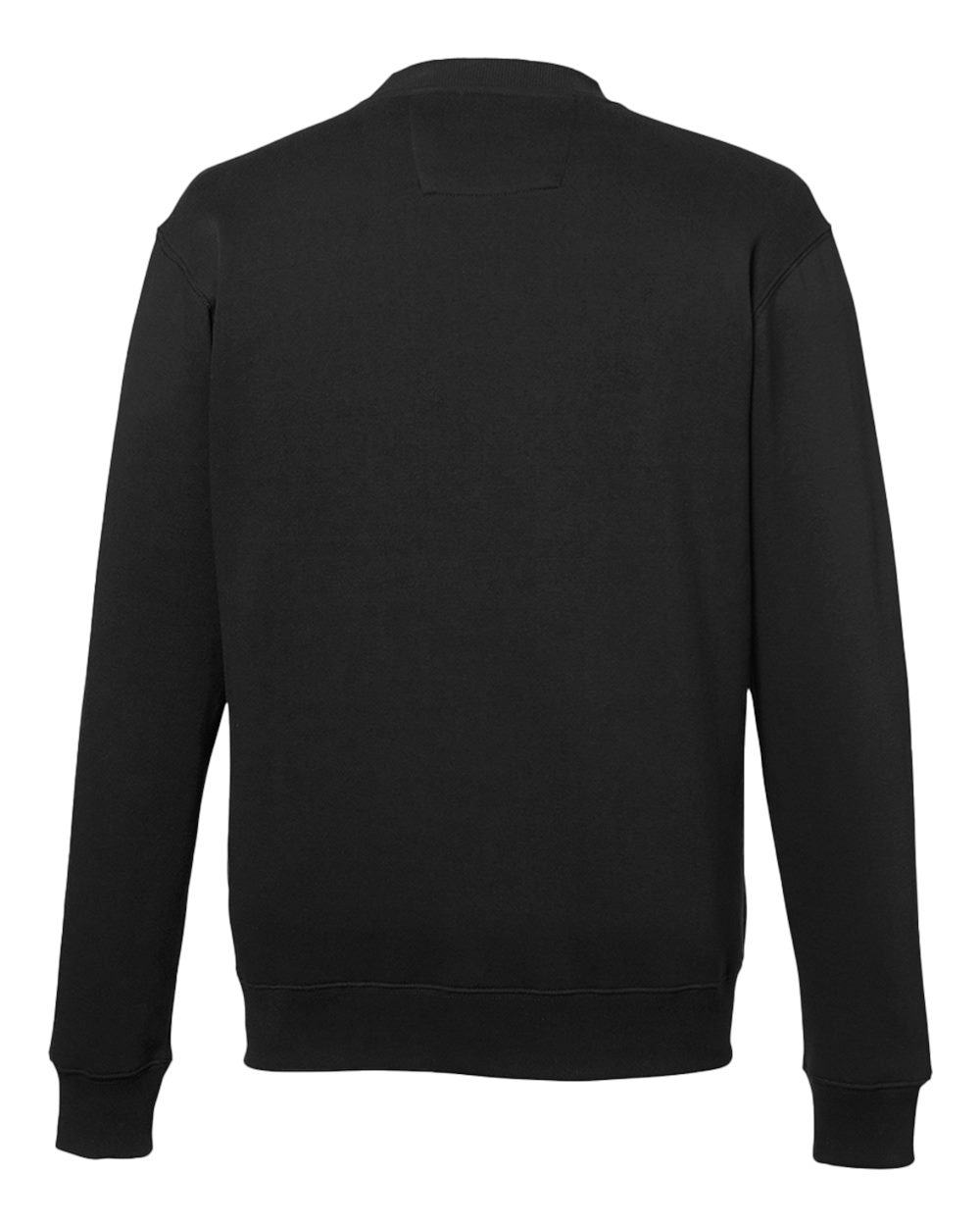 Unisex Anchor Fleece Crewneck Sweatshirt - Back - B16228002 - Black