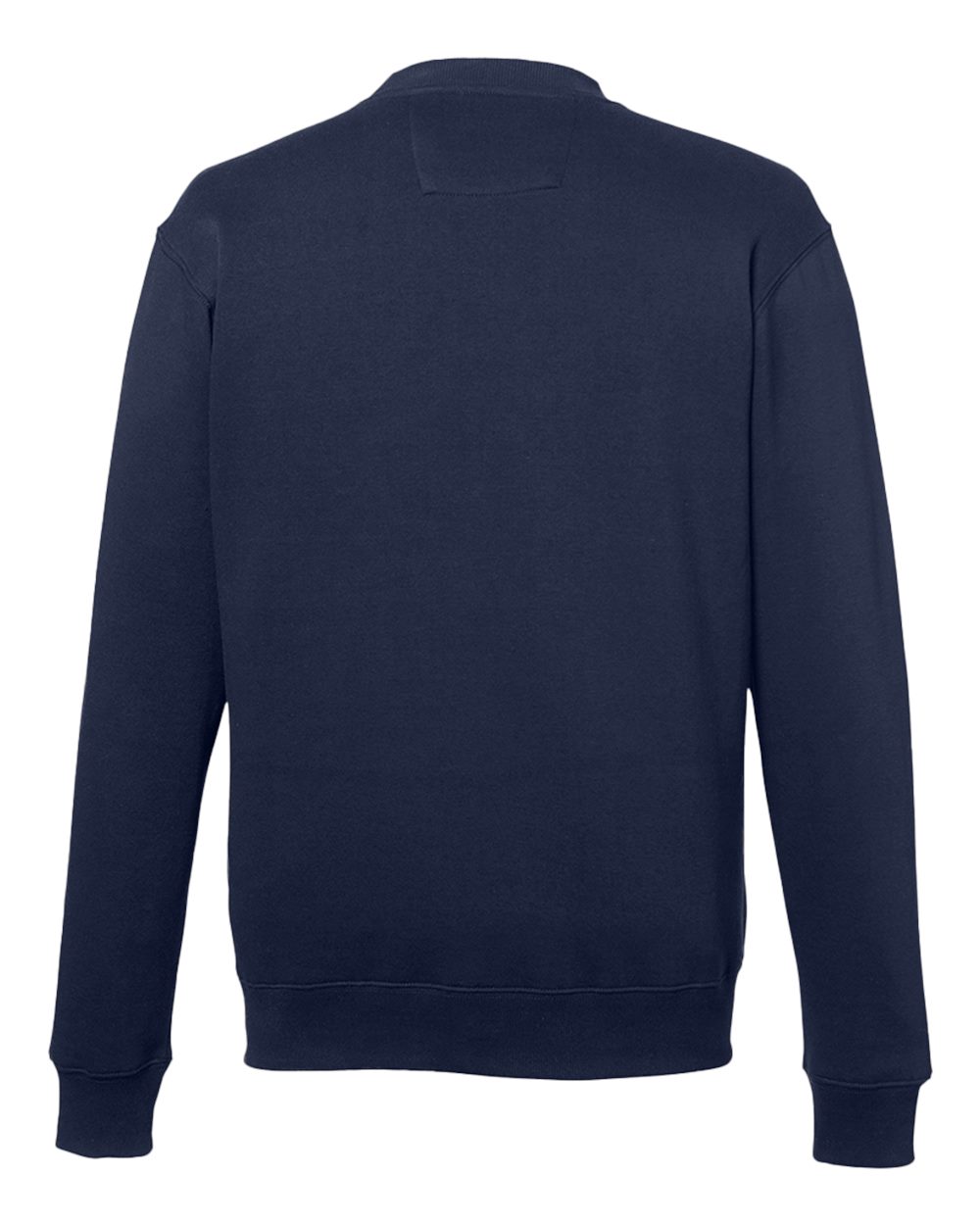 Unisex Anchor Fleece Crewneck Sweatshirt - Back - B16228102 - Navy
