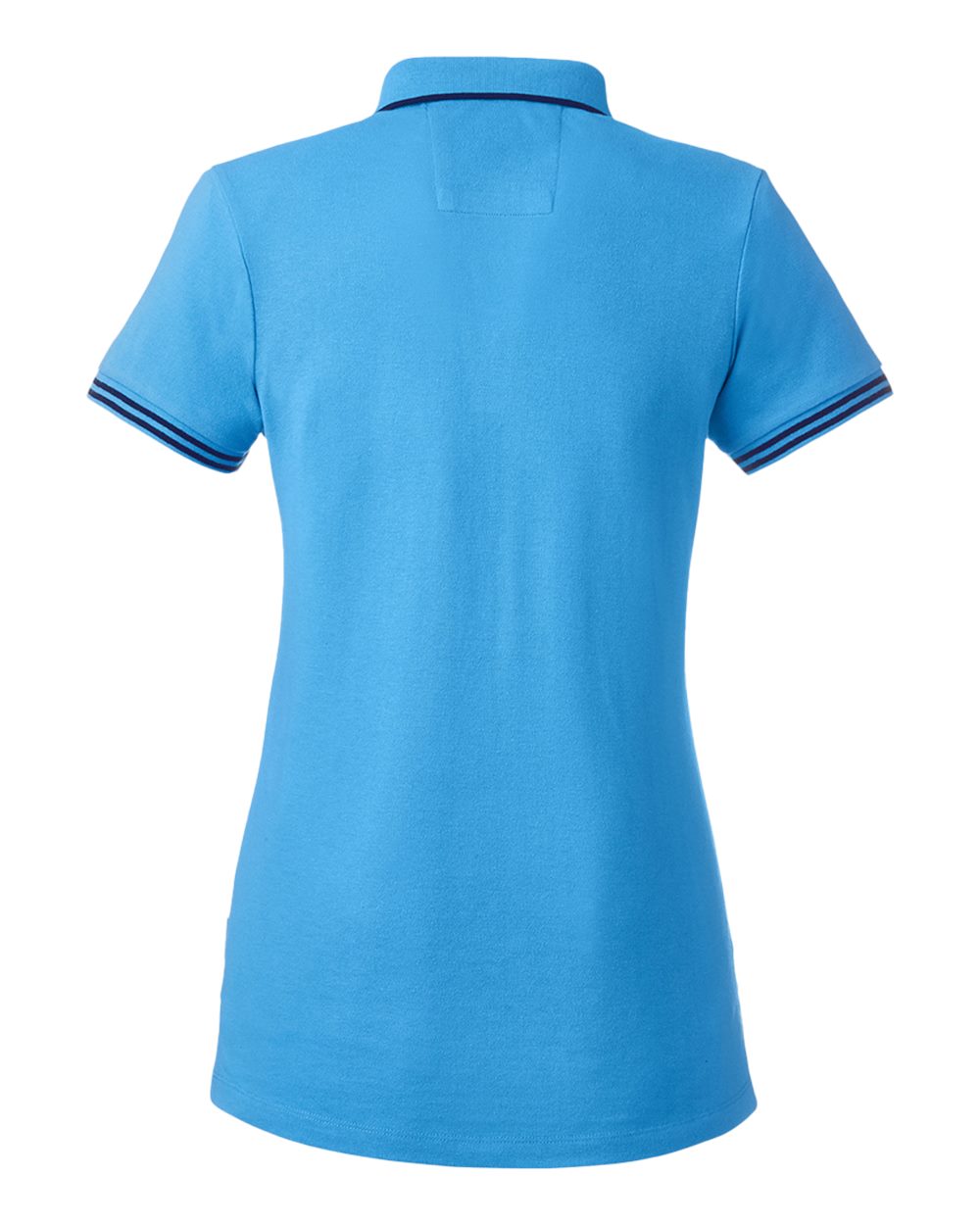 Women's Deck Polo - Back - B16628002 - Azure Blue