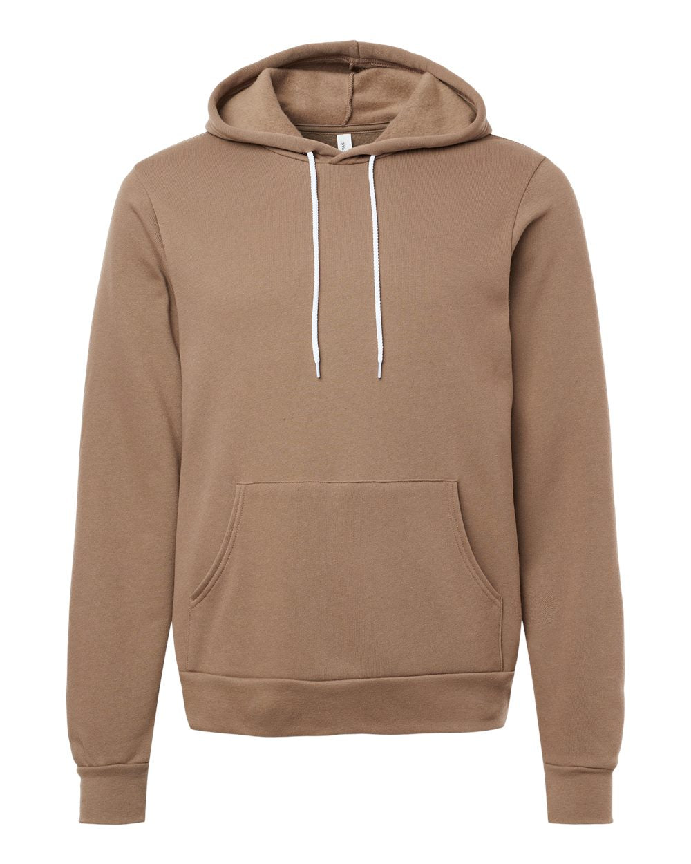 Sponge Fleece Hoodie - Front - B86306822 - Vintage Brown