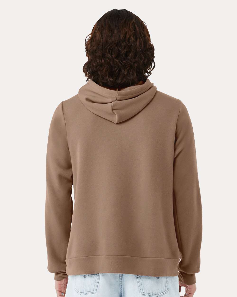 Sponge Fleece Hoodie - OnModelBack - B86306822 - Vintage Brown
