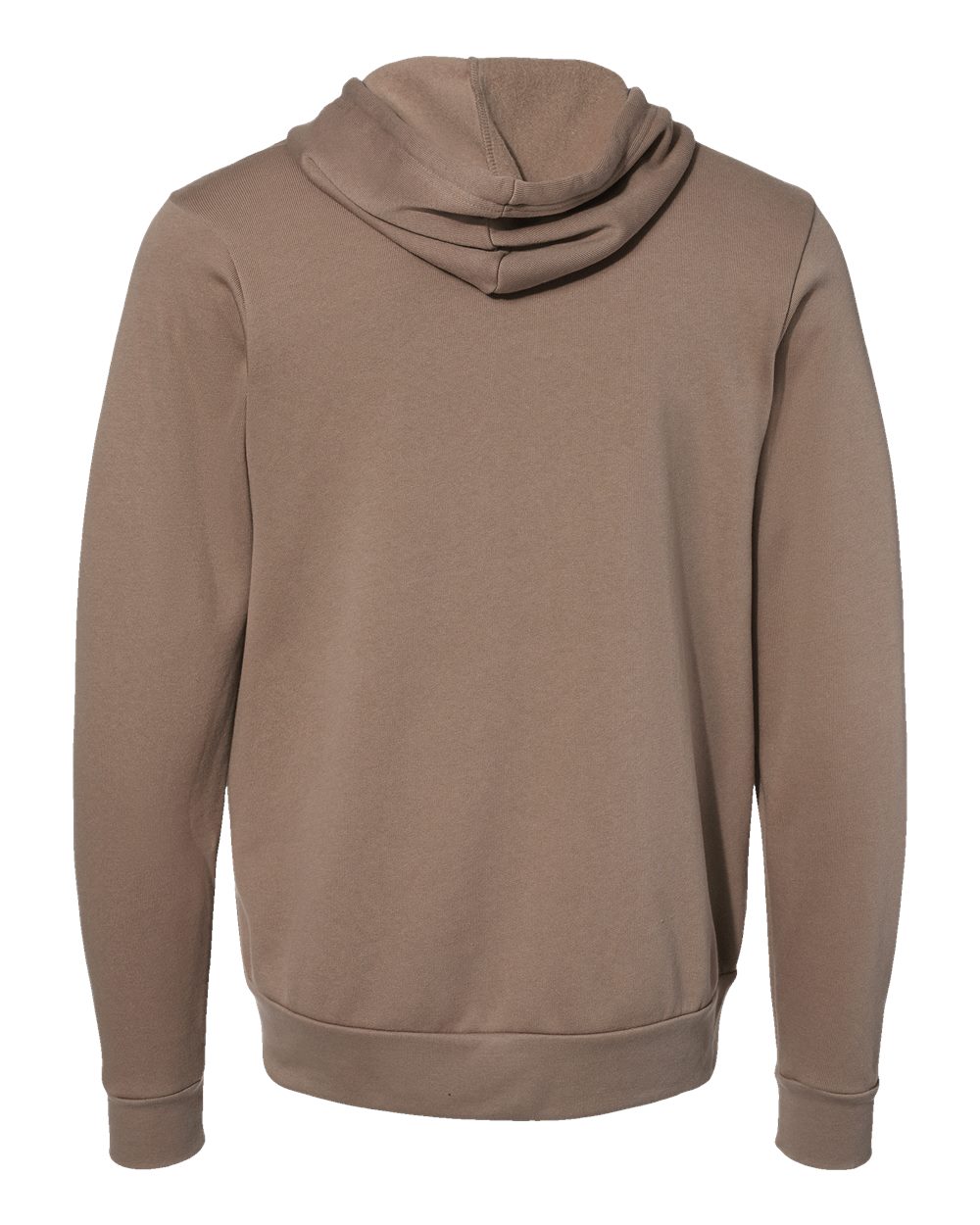 Sponge Fleece Full-Zip Hoodie - Back - B80406392 - Vintage Brown