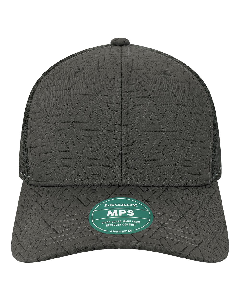 Mid-Pro Snapback Trucker Cap - Front - B93995510 - Black Z - Quilted