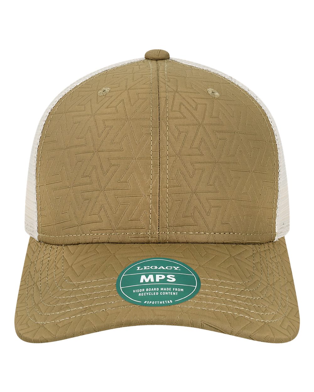 Mid-Pro Snapback Trucker Cap - Front - B93995600 - Brown Z - Quilted