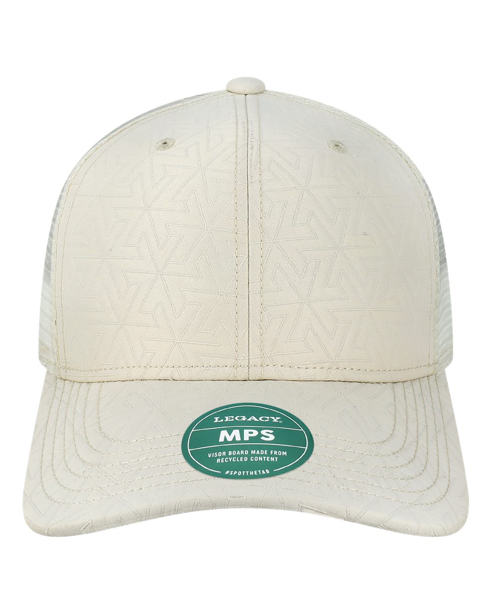 Mid-Pro Snapback Trucker Cap - Front - B93995010 - White Z - Quilted