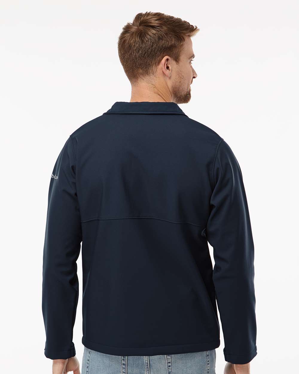 Ascender™ Soft Shell Jacket - OnModelBack - B09224653 - Collegiate Navy