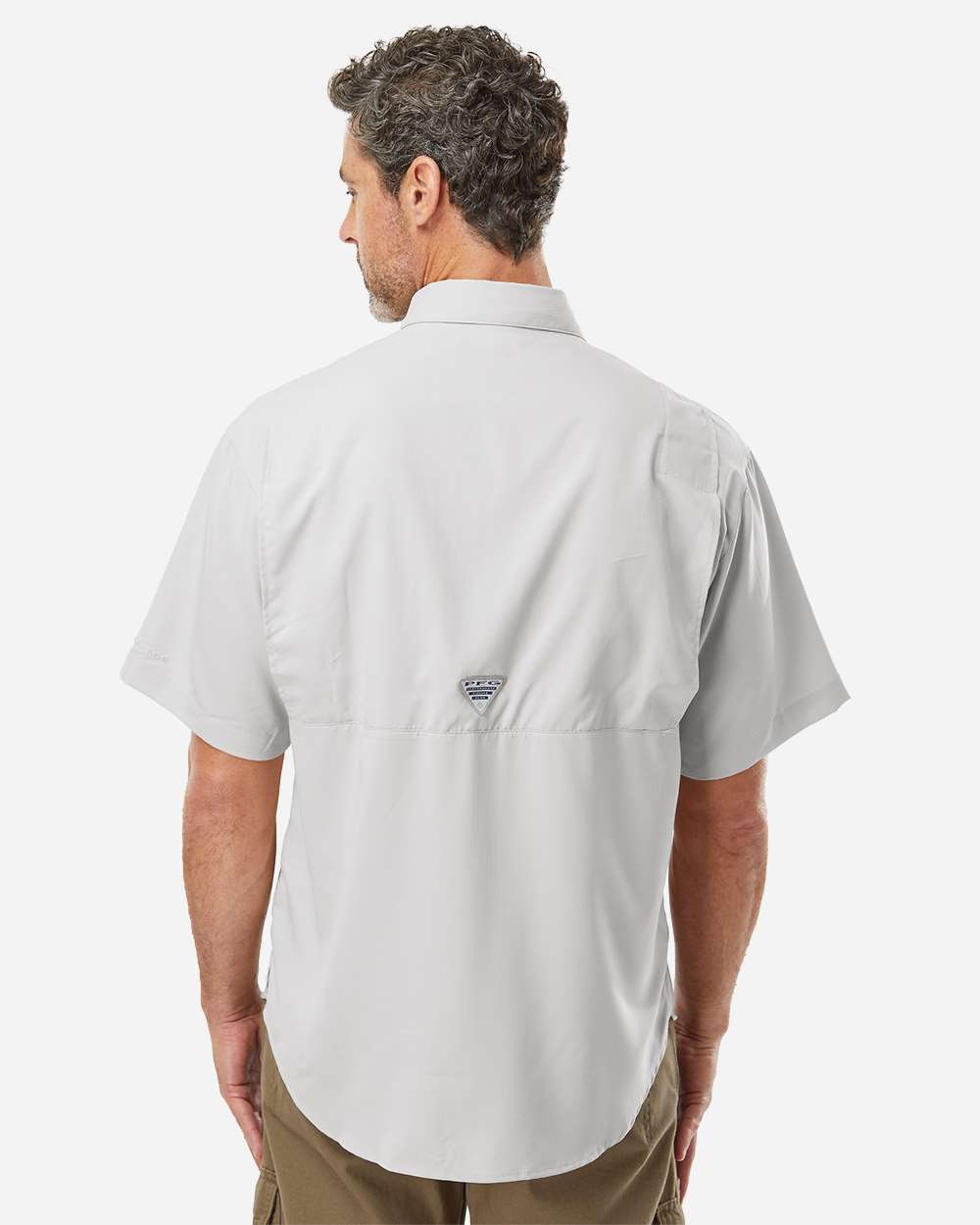 PFG Tamiami™ II Short Sleeve Shirt - OnModelBack - B14324593 - Cool Grey