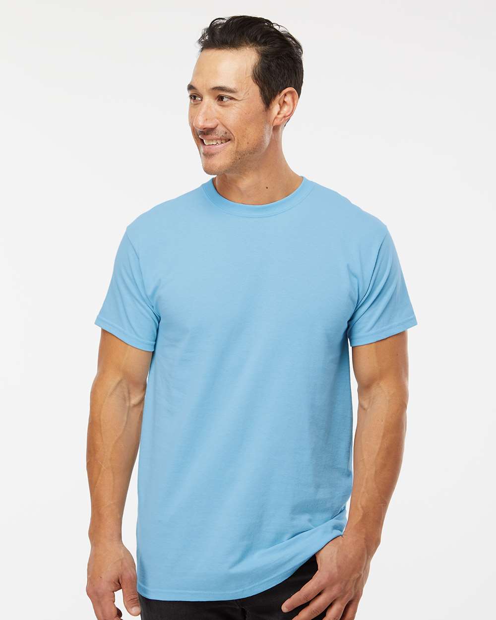 Gold Soft Touch T-Shirt - OnModelFront - B01542283 - Sky