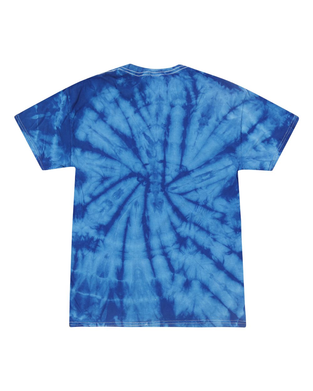 Youth Multi-Color Tie-Dyed T-Shirt - Back - B11002134 - Spider Royal