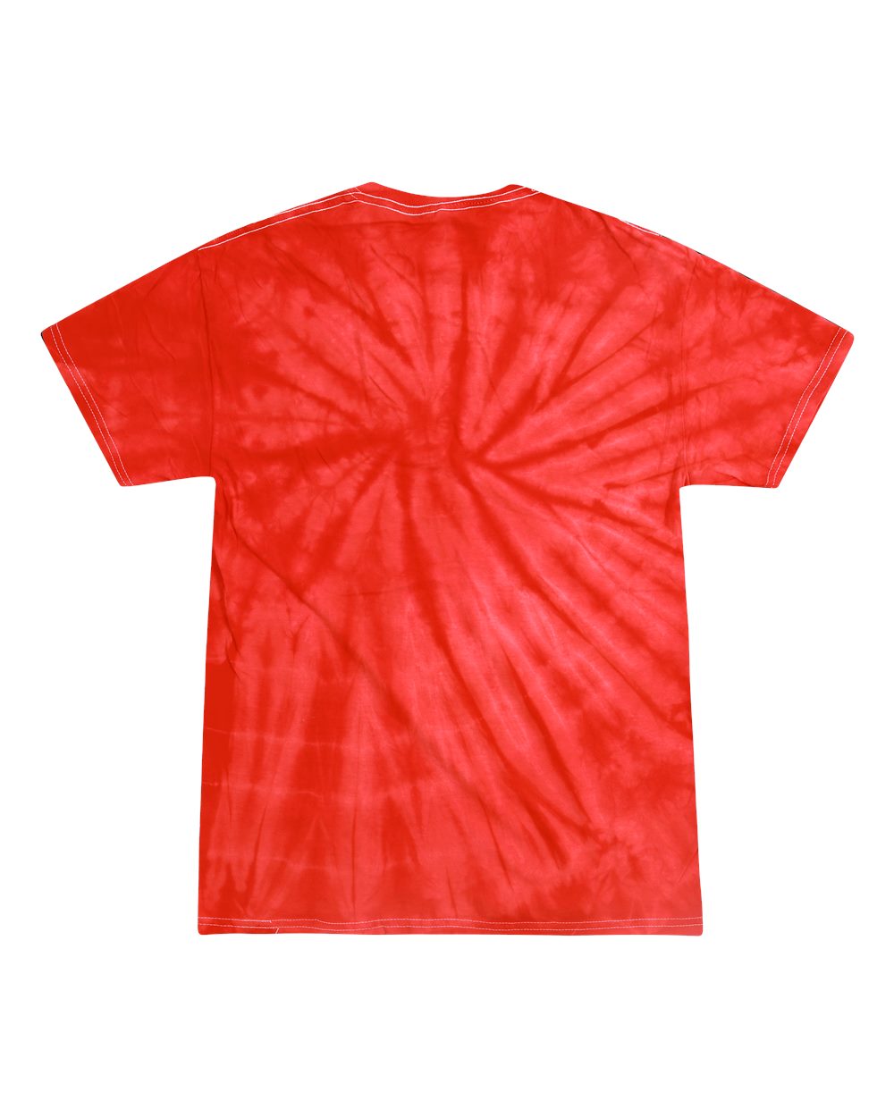 Youth Multi-Color Tie-Dyed T-Shirt - Back - B11002144 - Spider Red